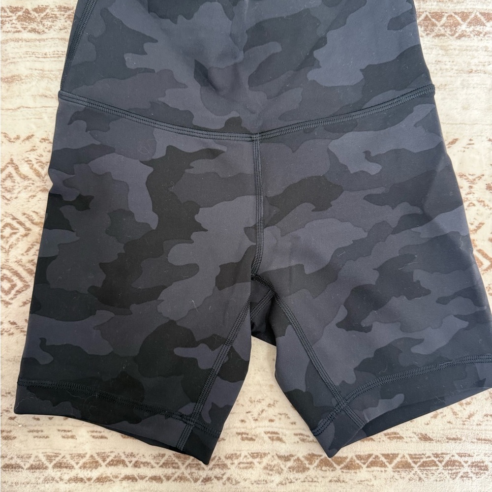 Women's lululemon Black Camo Shorts